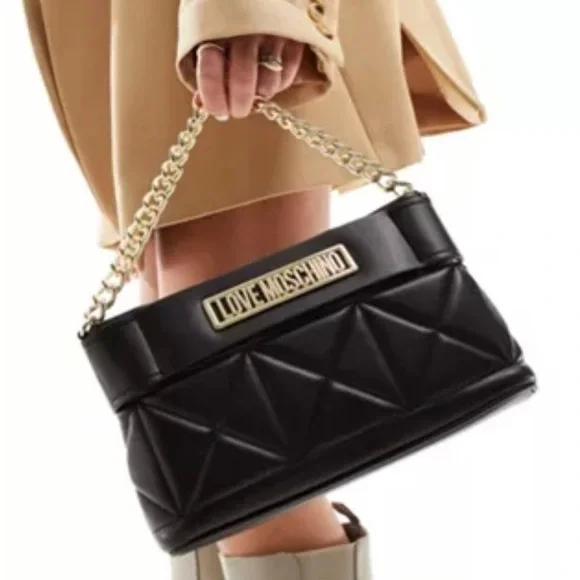 NWT, Love Moschino Vegan Leather Quilted Bag
